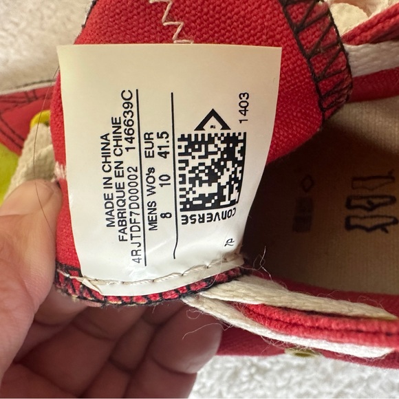 Converse Red and Yellow Sneakers - Picture 9 of 10